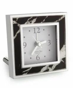 Addison Ross Alarm Clock Black Marble (Square)