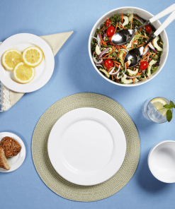 Q Home Gifts By Occasion White Round Melamine Serving Bowl