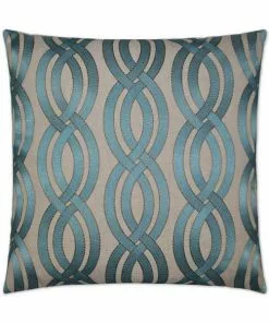 D.V. KAP Pillows DECORATIVE PILLOW - WINDING PATH / Blue