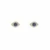 Vintage La Rose 14k Gold Evil Eye Studs Gifts By Recipient