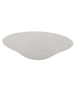 BIDKhome Gifts By Occasion DECORATIVE BOWL SWIRL MATTE FINISH - ALABASTER WHITE