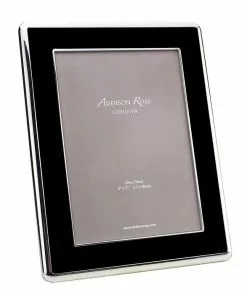 Addison Ross Gifts By Occasion Frame Enamel Curved Black And Silver
