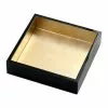Caspari Black And Gold Lacquer NAPKIN HOLDER Gifts By Occasion