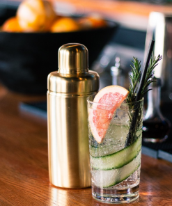 Be Home Cocktail Shaker Matte Gold Gifts By Occasion