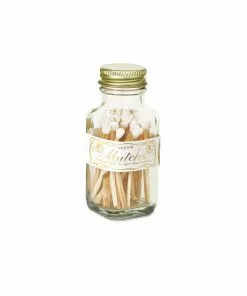 Skeem Design Vintage White Match In A Mini Bottle