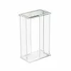 Interlude DRINK TABLE RECTANGULAR GLASS AND ACRYLIC