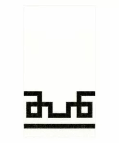 Caspari BLACK AND WHITE RIVE PAPER GUEST TOWEL Gifts By Occasion
