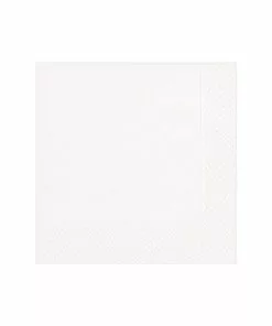 CASPARI COCKTAIL NAPKIN WHITE GROSGRAIN