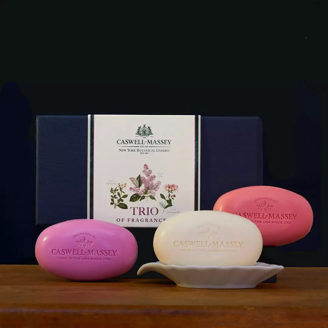 Gifts By Recipient NYBG TRIO OF FLORALS THREE BAR SOAP SET By Caswell Massey Gifts By Recipient NYBG TRIO OF FLORALS THREE BAR SOAP SET By Caswell Massey