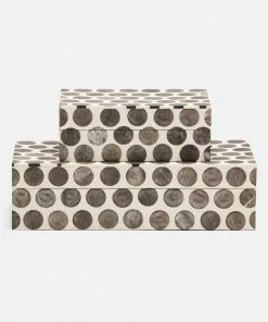 Made Goods Gifts By Occasion HORN & RESIN BOX - 2 Sizes Available