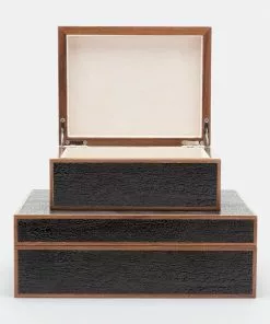 Made Goods BOX BURNT WOOD - 2 Sizes Available Gifts By Occasion