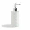 Kassatex White Rattan Lotion Dispenser Bathroom Accessories