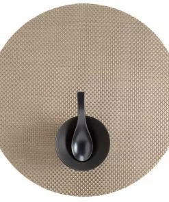 Chilewich Placemat Basketweave Round (Available In 2 Colors)