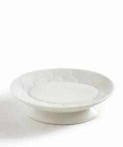 Kassatex Host/Hostess Scalloped White Soap Dish