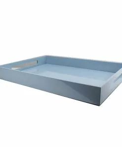 Addison Ross Gifts By Occasion Tray Lacquered Pale Denim Blue (Large)
