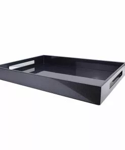 Addison Ross Tray Lacquered Carbon (Large) Gifts By Occasion