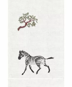 ANALI INC GUEST TOWEL JUNGLE ZEBRA